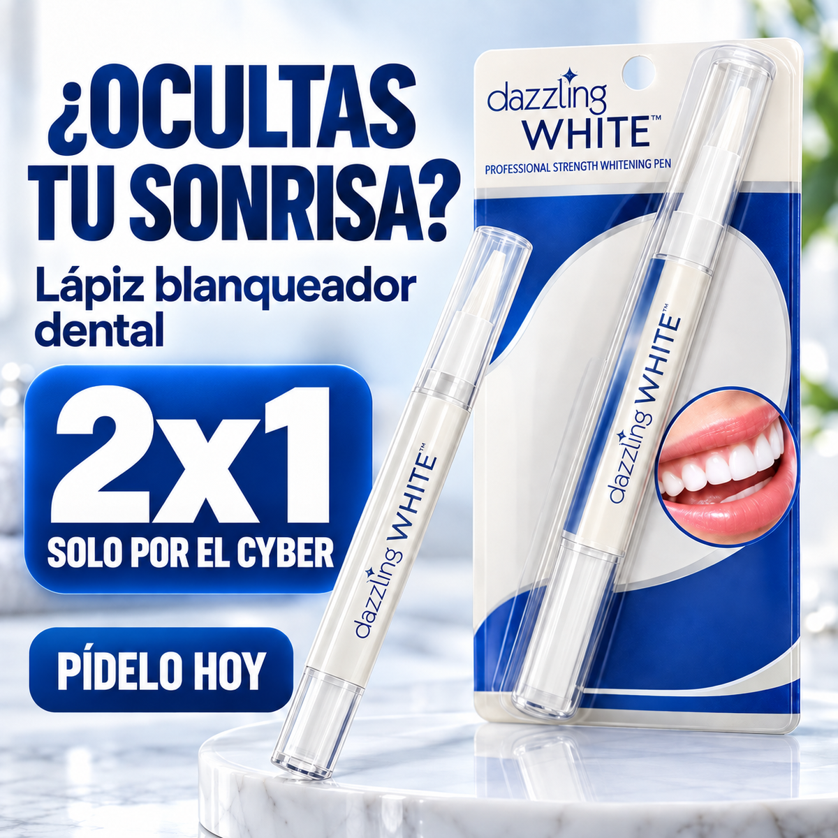 Lápiz Blanqueador Dental — 2x1 Cyber