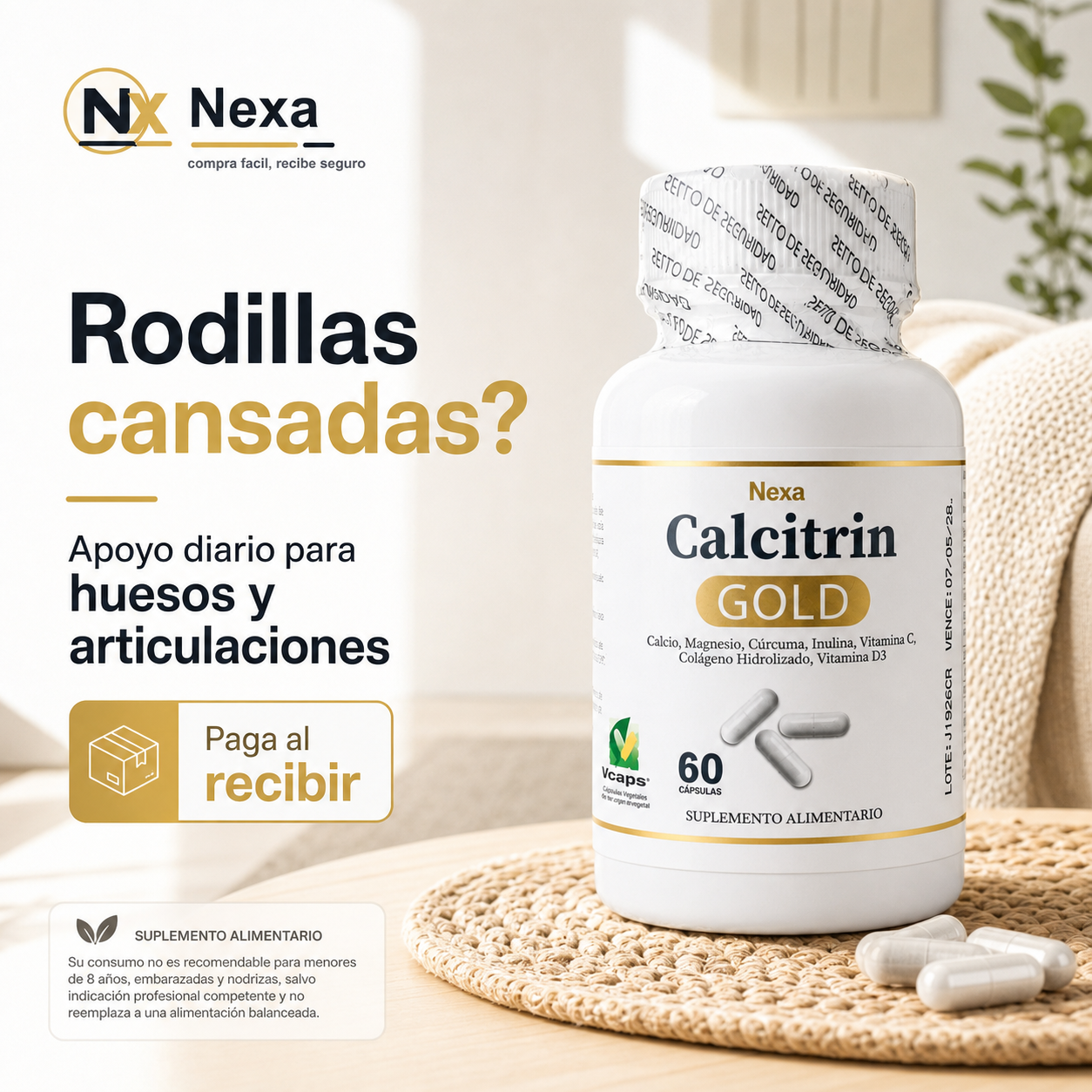 Calcitrin Gold -  Huesos, Articulaciones y Músculos