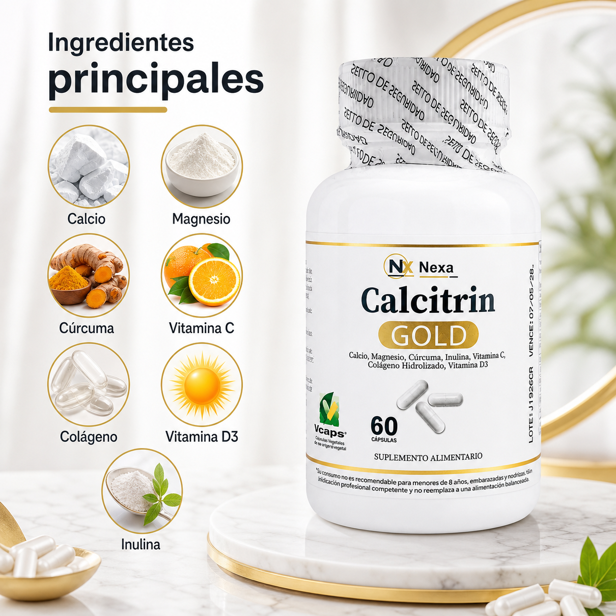 Calcitrin Gold -  Huesos, Articulaciones y Músculos